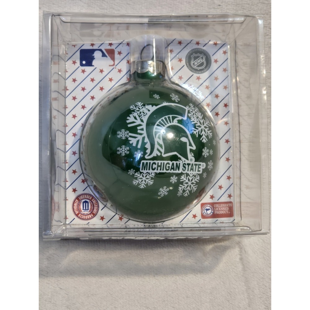 Michigan State Spartans Christmas Hanging Ornament Sports Collectors Series RARE
